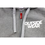 Bluza bawełniana ZIP OUTSIDEWEAR "Classic" melanż