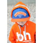 Czapka z daszkiem snapback "Orange Kicks" niebieska