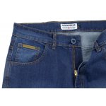 Spodnie jeans regular Outsidewear "Stripe2.0" navy