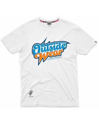 T-shirt Outsidewear "Flash" biały