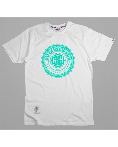 T-shirt Outsidewear "New Stamp" biały