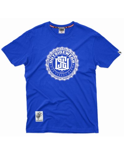 T-shirt Outsidewear "NewStamp" niebieski